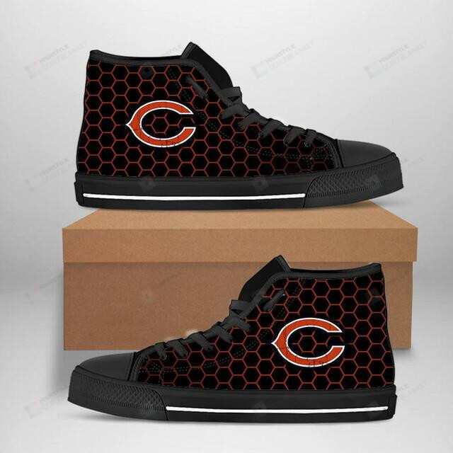 Football Chicago Bears Hex High Top Shoes - HomeFavo