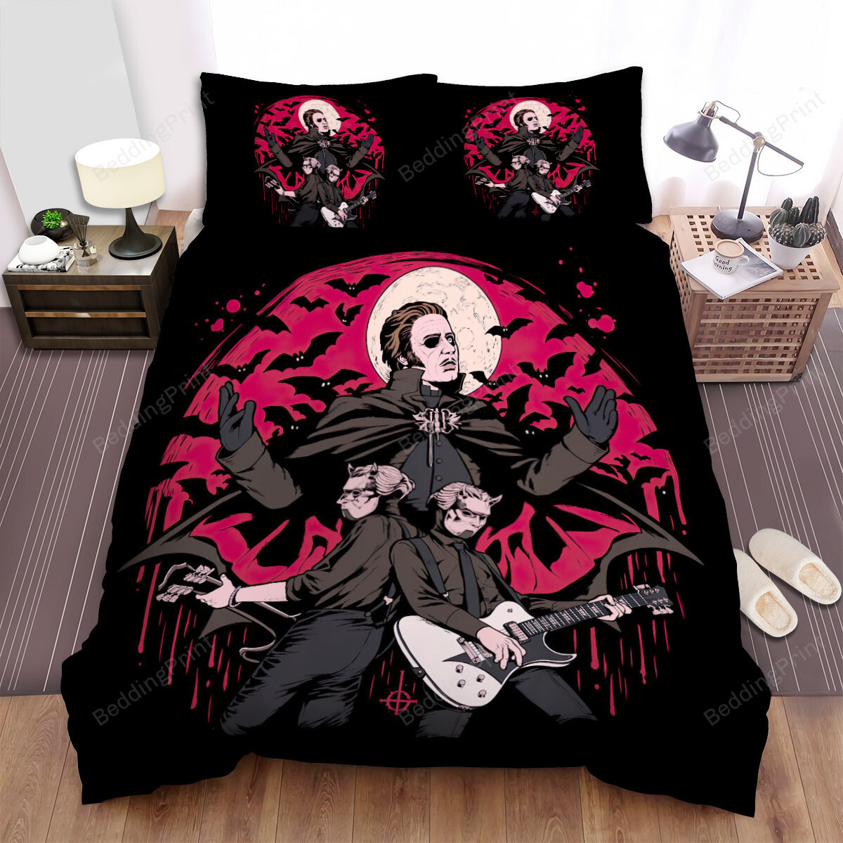 Ghost Music Band And The Bats Bed Sheets Duvet Cover Bedding Sets