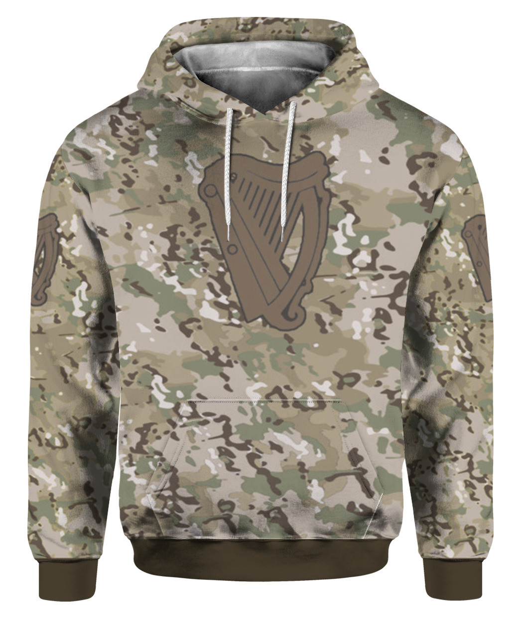 Guinness Camouflage Hoodie 3D 3HO-D4T6 - HomeFavo