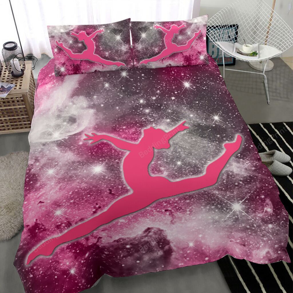 Gymnastics Galaxy Light Bedding Set Bed Sheets Spread Duvet Cover Bedding Sets Homefavo