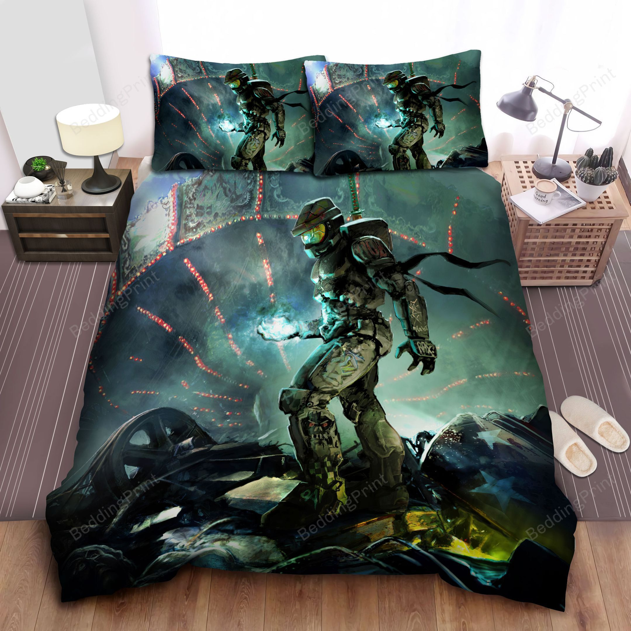 Halo Reach Bed Sheets Duvet Cover Bedding Sets Homefavo 2902