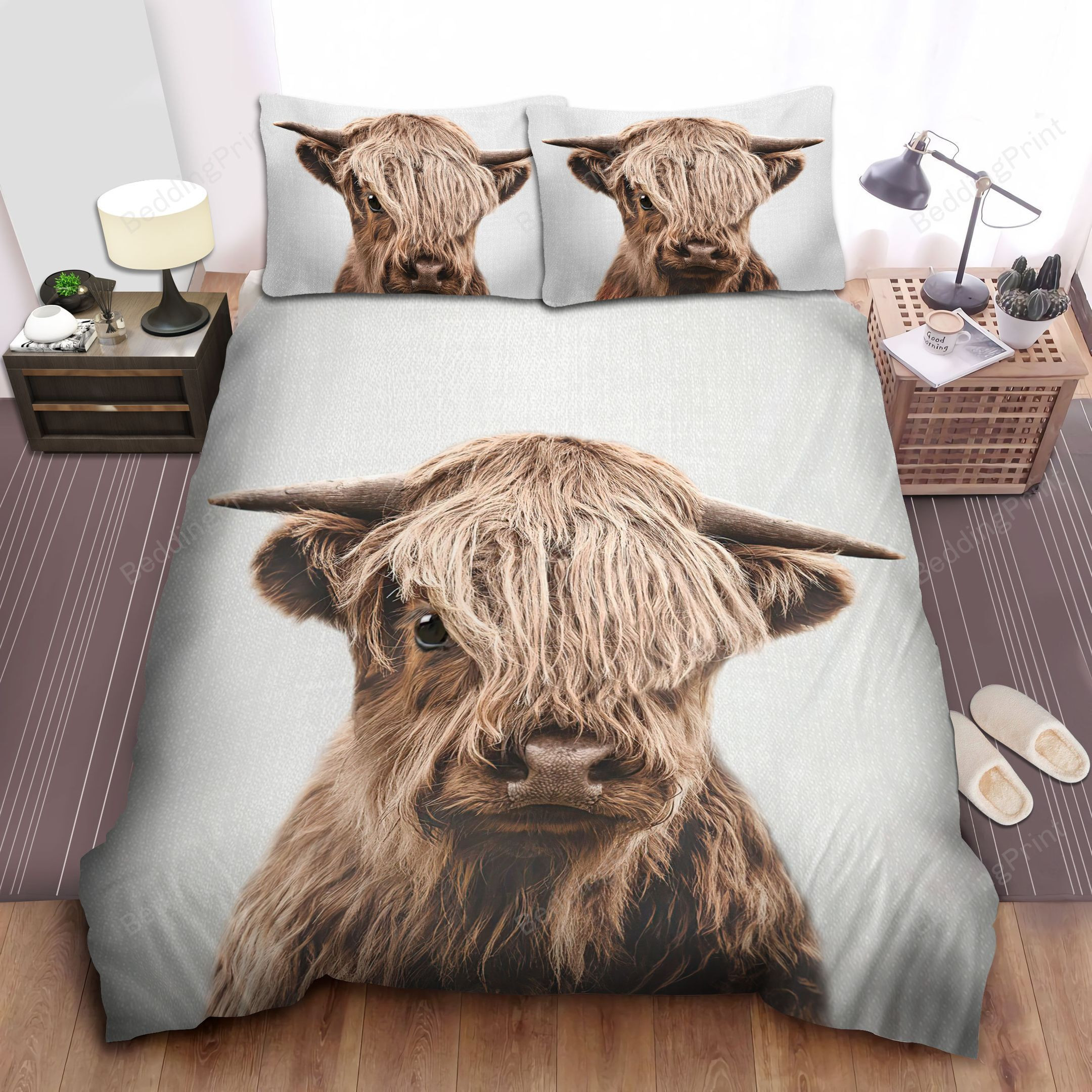 Highland Cattle Bed Sheets Duvet Cover Bedding Sets HomeFavo