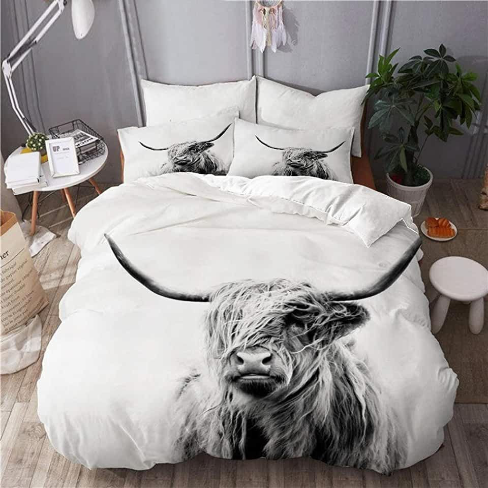 Highland Cow Bedding Set Bed Sheets Duvet Cover Bedding Sets Please Note This Is A Duvet Cover 1892