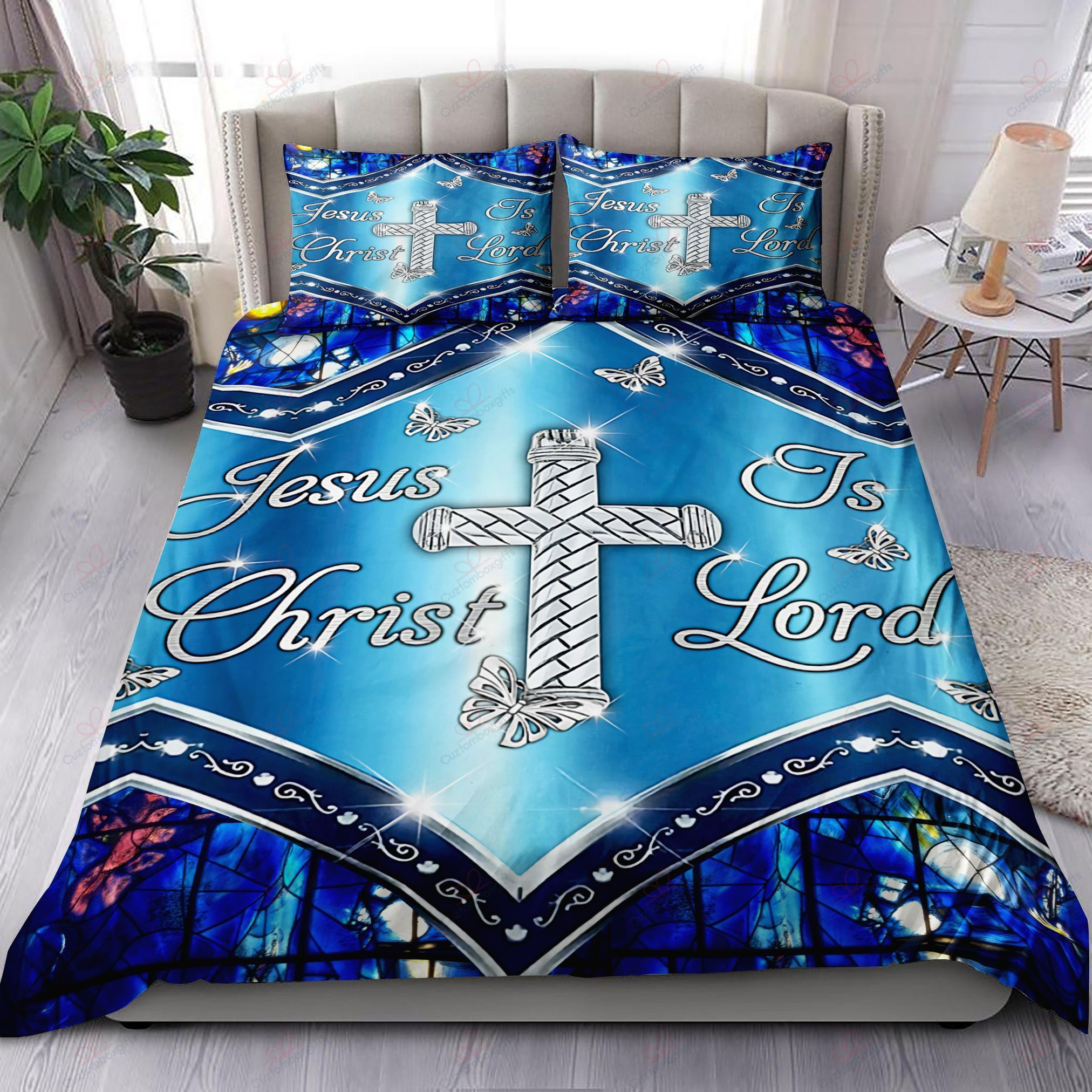 Jesus Christ Is Lord Bed Sheets Duvet Cover Bedding Sets HomeFavo