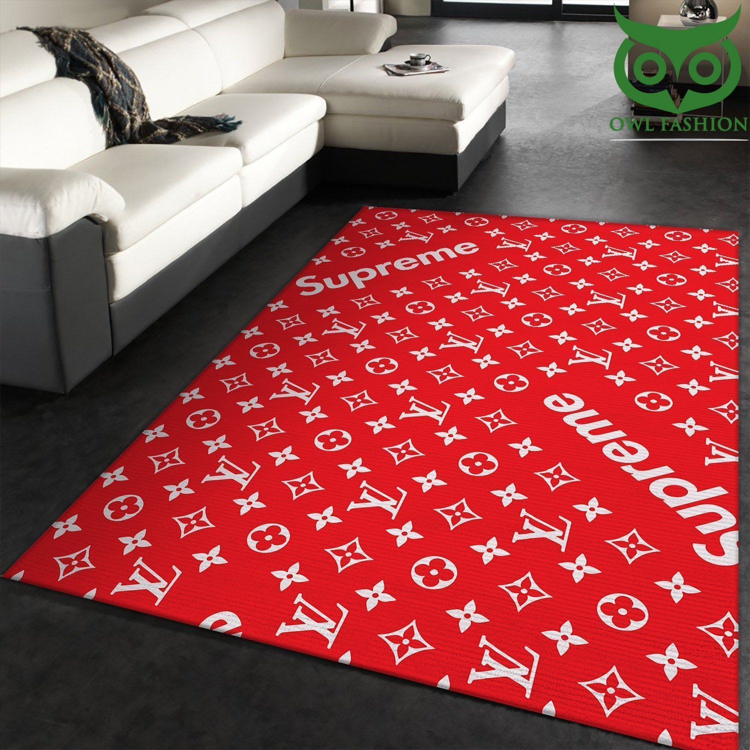Lv And Supreme Carpet Rug Floor Decor - HomeFavo