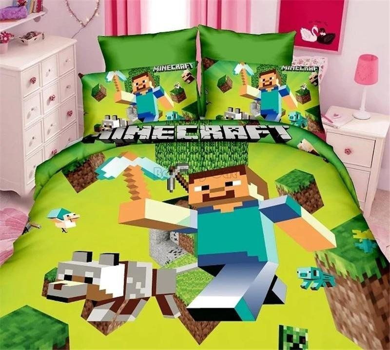 Minecraft Bedding Set Duvet Cover Pillow Cases HomeFavo