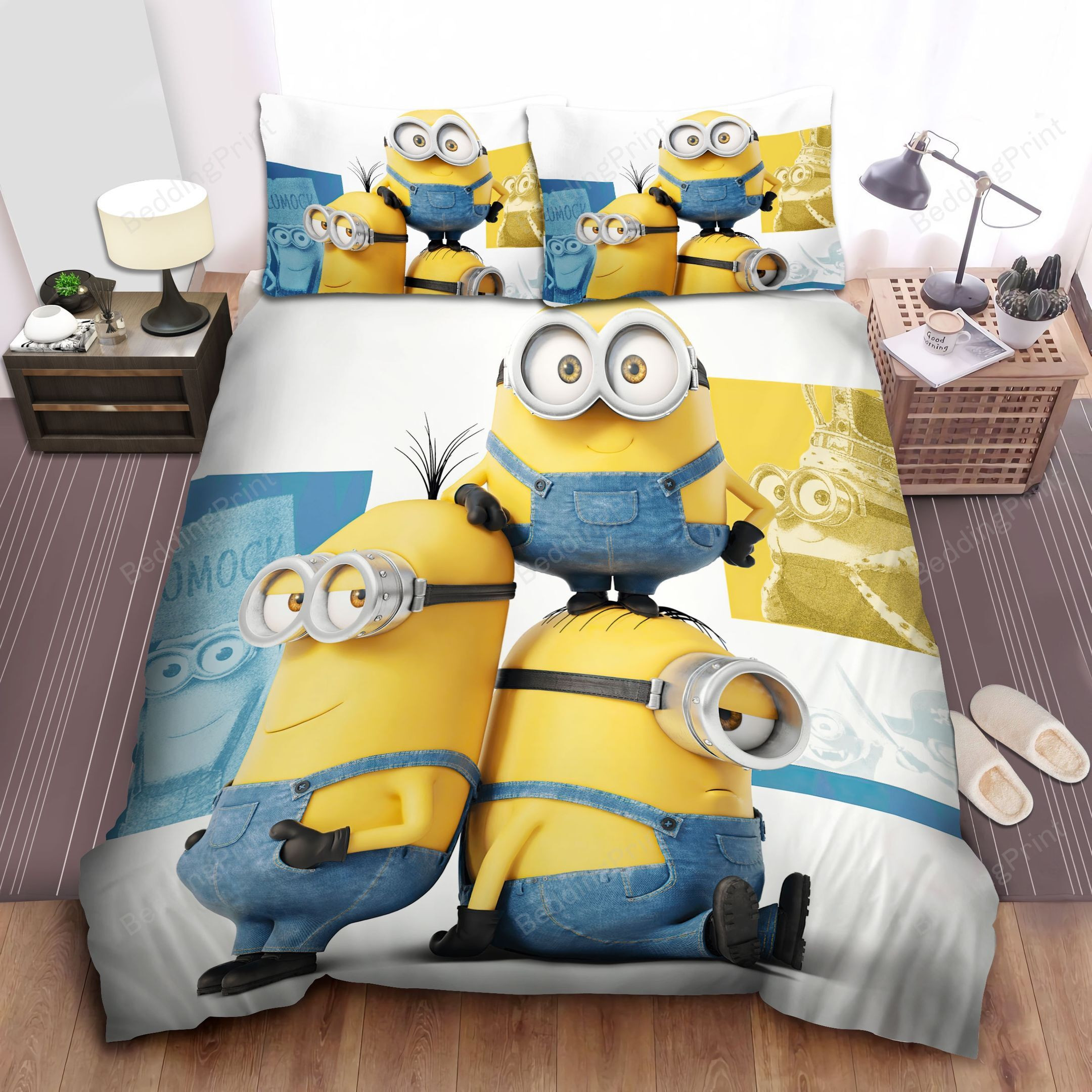 Minion In Despicable Me, Standing On The Head Bed Sheets Duvet Cover ...