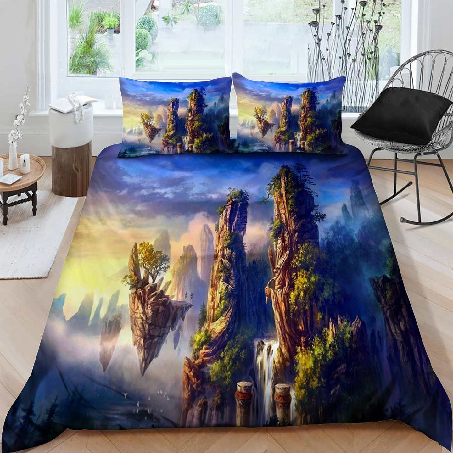 Nature Scenery Bed Sheets Duvet Cover Bedding Sets - HomeFavo