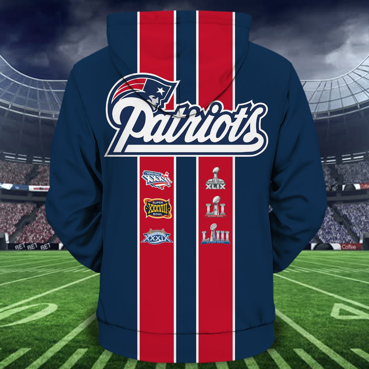 New England Patriots Champs Hoodie MTE018 HomeFavo