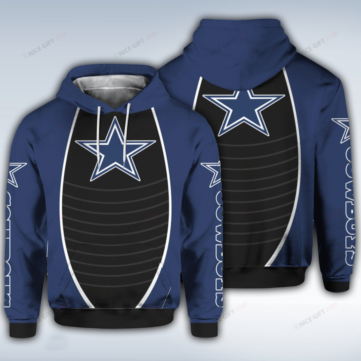 NFL Dallas Cowboys Hoodie 3D 3HO-U2X6 - HomeFavo