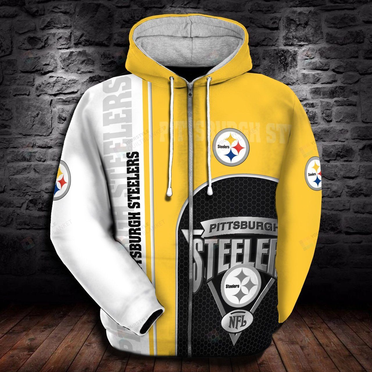 Nfl Pittsburgh Steelers All Over Printed Hoodie MTE01 - HomeFavo