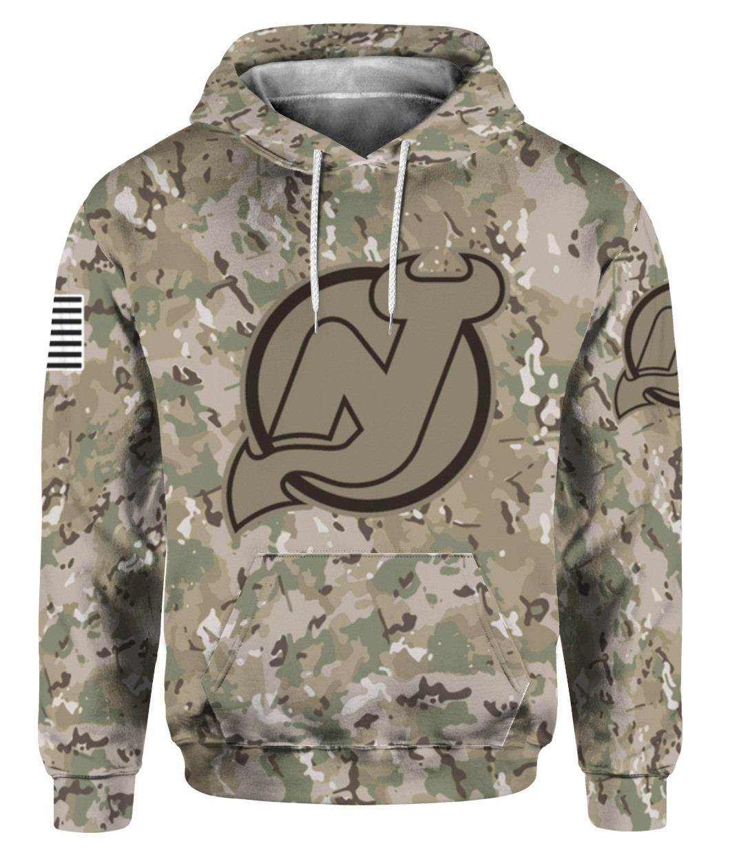 NHL New Jersey Devils Camouflage Hoodie 3D 3HO-G2J0 - HomeFavo