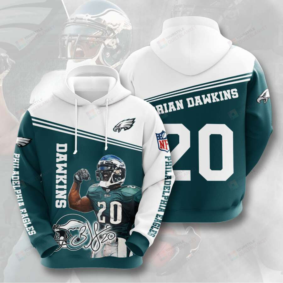 Buy 3D Hoodie Philadelphia Eagles Brian Dawkins, Gift For Fans - HomeFavo