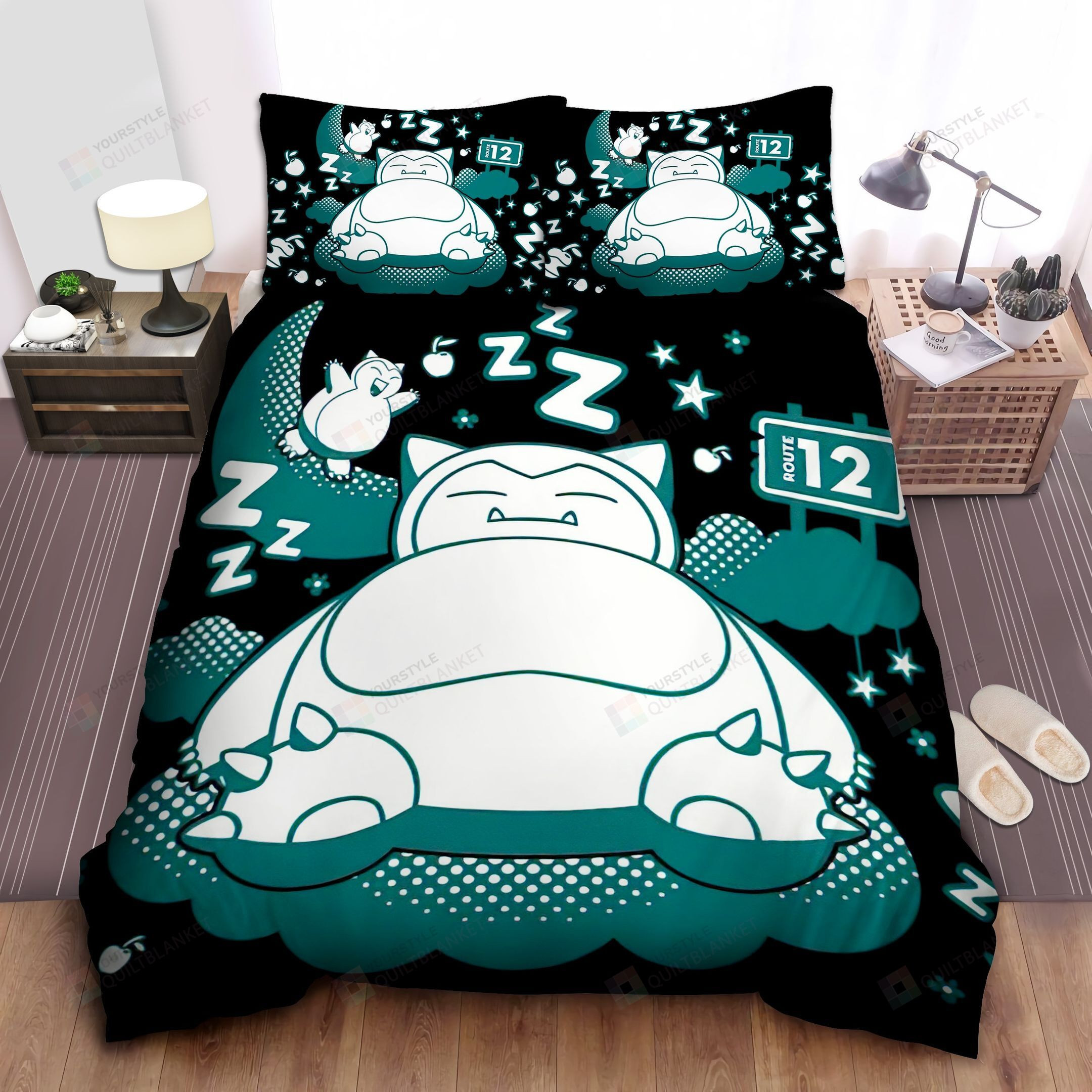 Pok Mons Snorlax Wonderful Dreams Bed Sheets Duvet Cover Bedding Sets