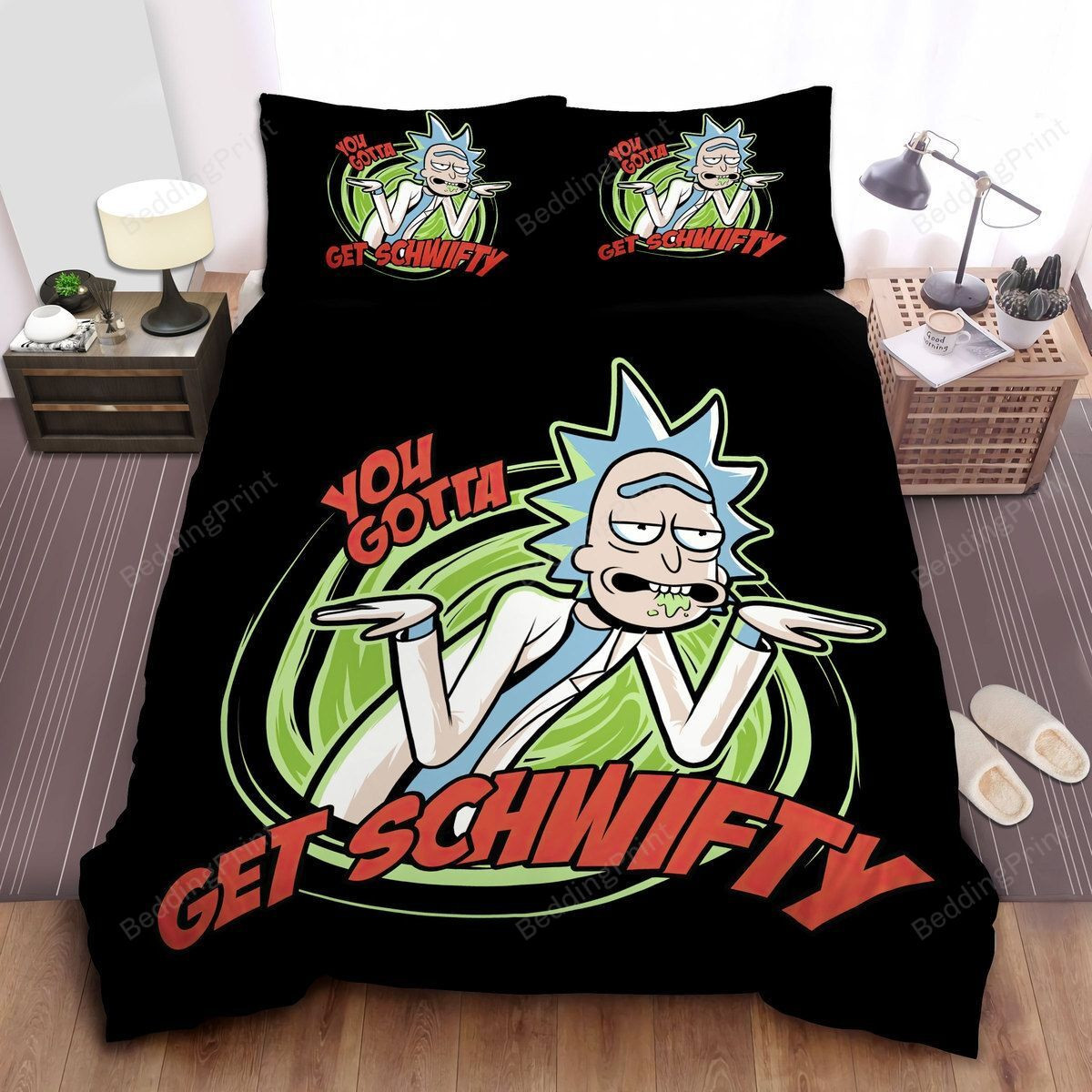 Rick And Morty You Gotta Get Schwifty Bed Sheets Spread Duvet Cover