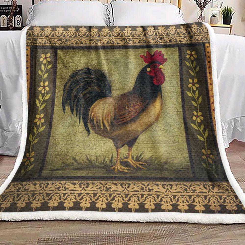 Rooster Fleece Blanket Quilt Blanket Rooster Gift 2gtbui 