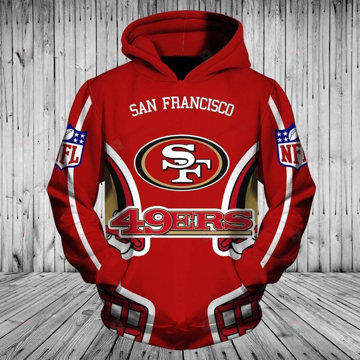 San Francisco 49ers 3D All Over Print Hoodie, Zip-up Hoodie MTE166 ...