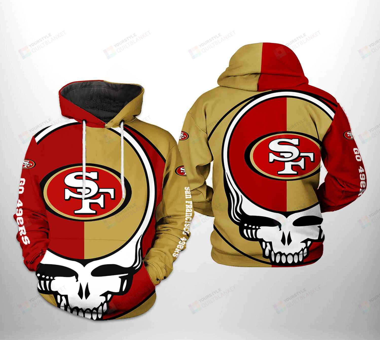 San Francisco 49ers NFL Grateful Dead 3D All Over Print Hoodie, Zip-up ...