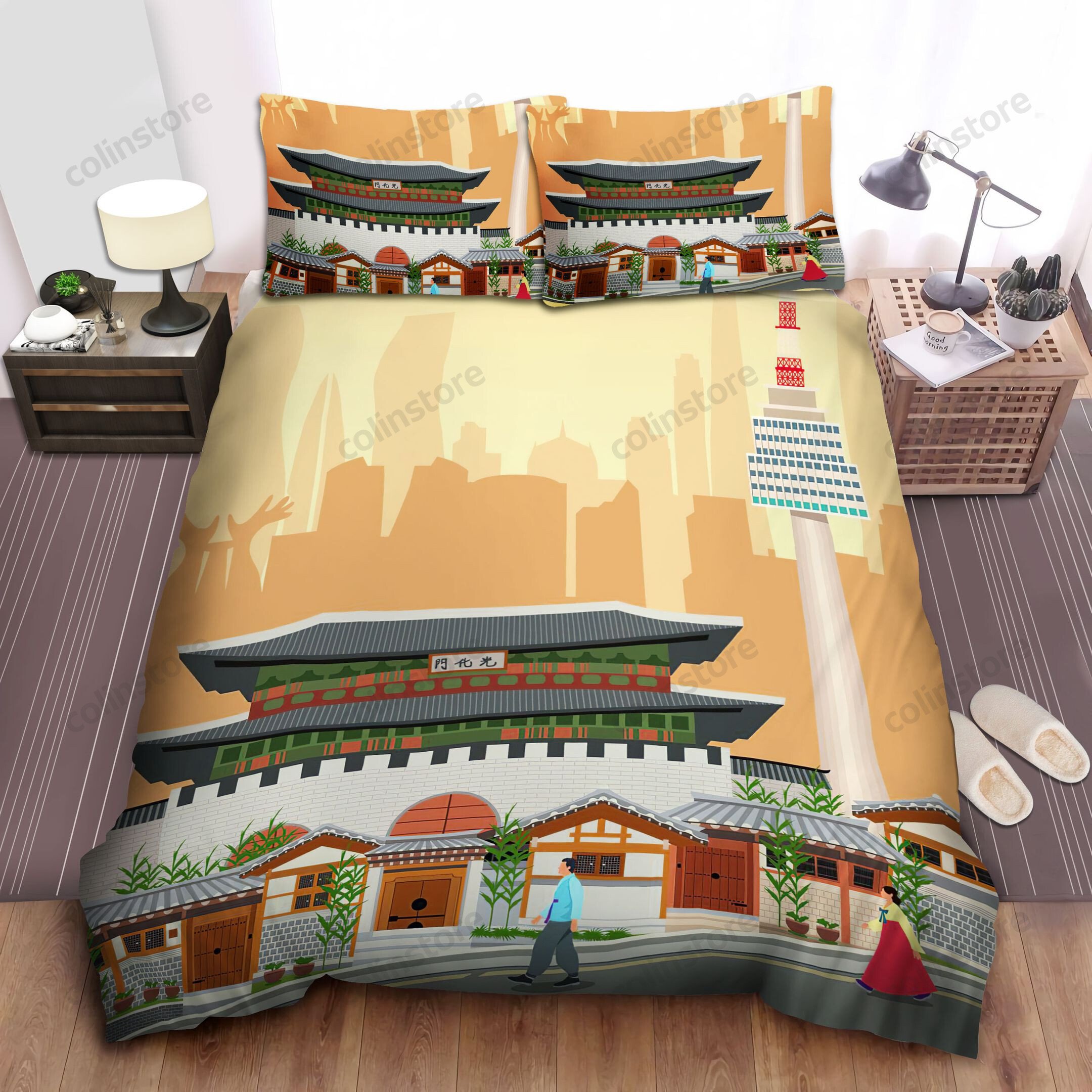 Seoul South Korea Bed Sheets Spread Comforter Duvet Cover Bedding Sets