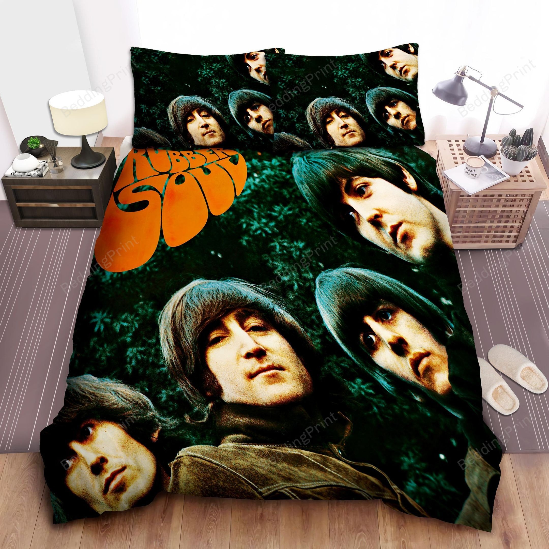 The Beatles Rubber Soul Album Cover Bed Sheet Duvet Cover Bedding Sets ...