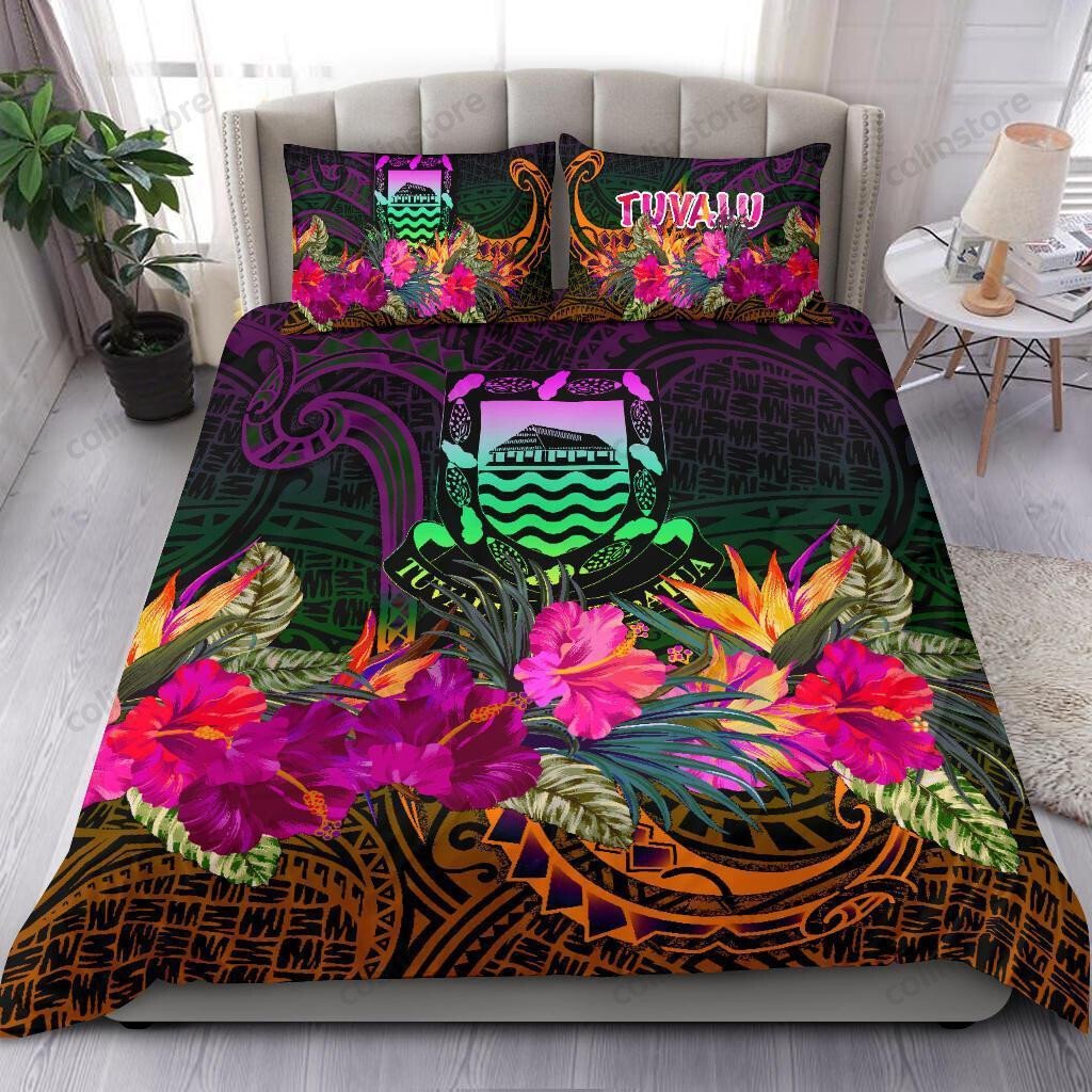 Tuvalu Bedding Set - Summer Hibiscus - HomeFavo