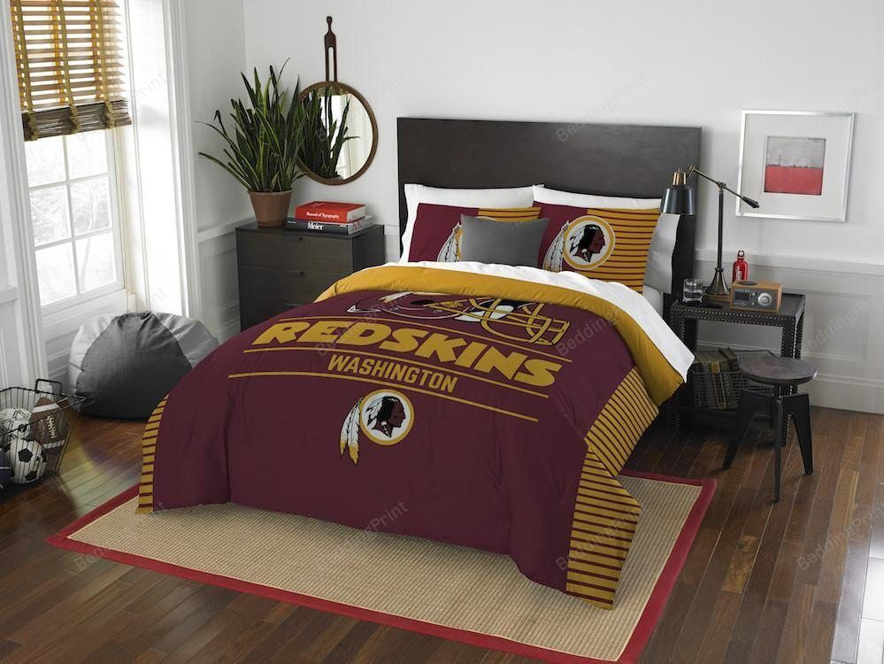 Washington Redskins Bedding Set (Duvet Cover & Pillow Cases) - HomeFavo