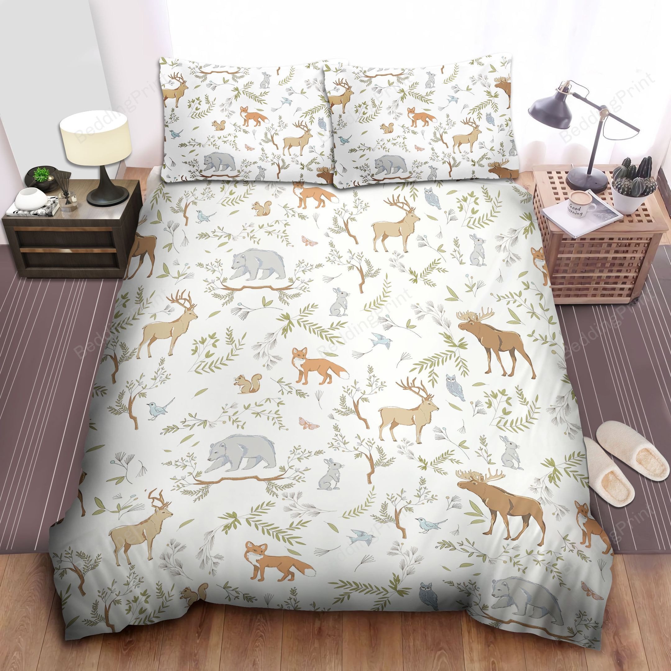 Woodland Bedding Sets (Duvet Cover & Pillow Cases) - HomeFavo
