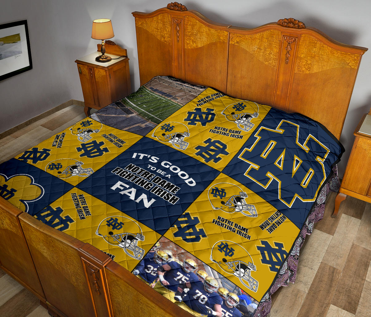 It's Good To Be A Notre Dame Fighting Irish Fan Quilt - HomeFavo