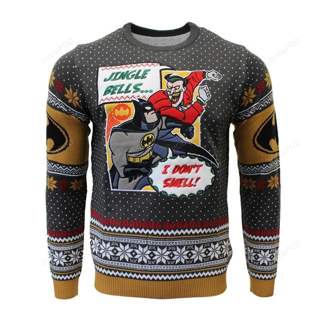 Buy Batman Jingle Bells Knitted Uglyv Sweater Ugly Sweater Christmas