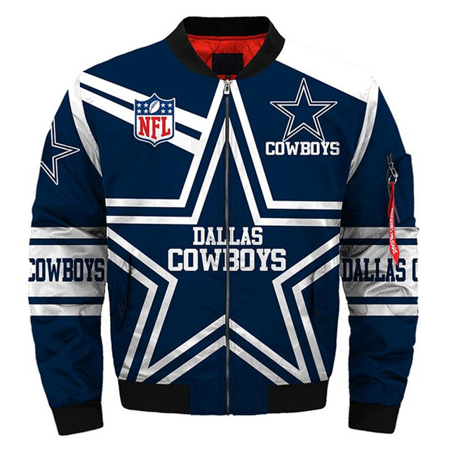 Buy Dallas Cowboys B.0.mber Jacket Winter Coat Gift For Men - HomeFavo