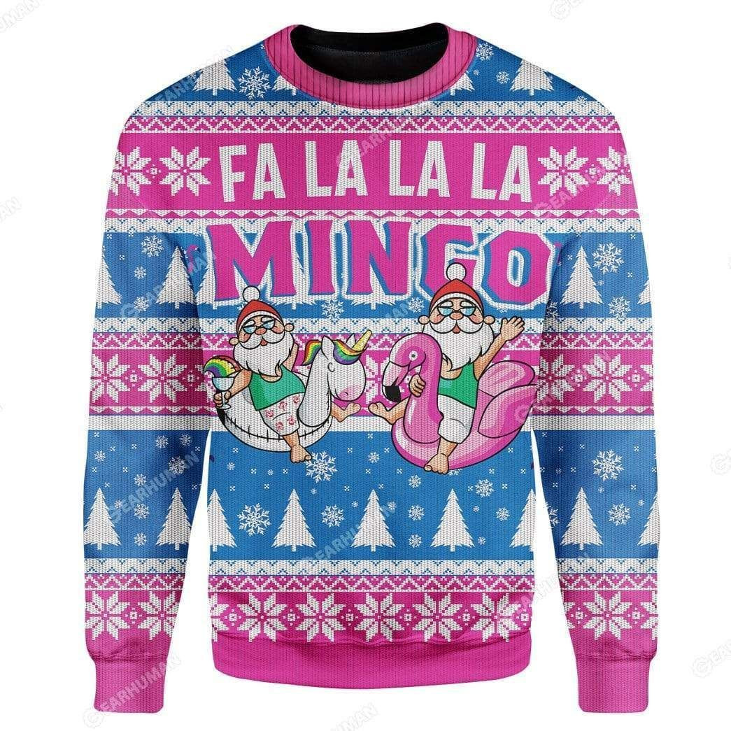 Buy Fa La La La Mingo Santa For Unisex Ugly Christmas - HomeFavo