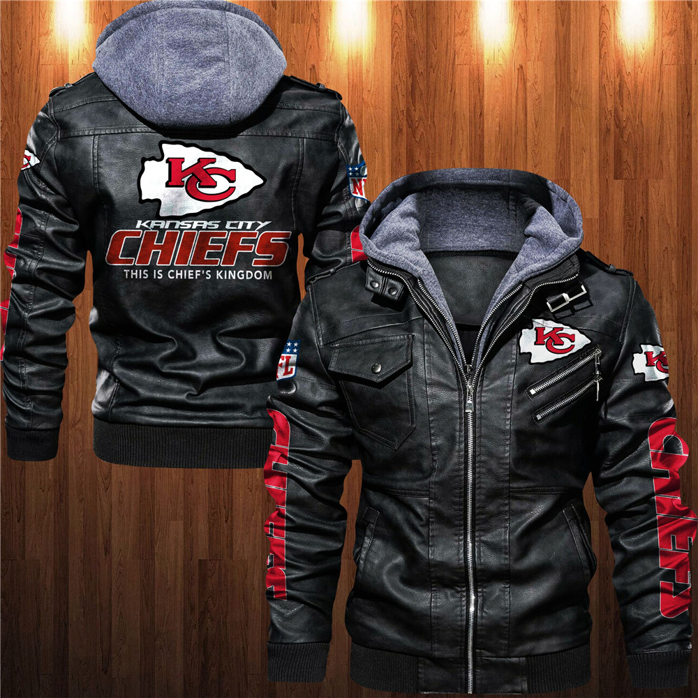 Buy Kansas City Chiefs L.ea.ther Jacket Gift For Men - HomeFavo