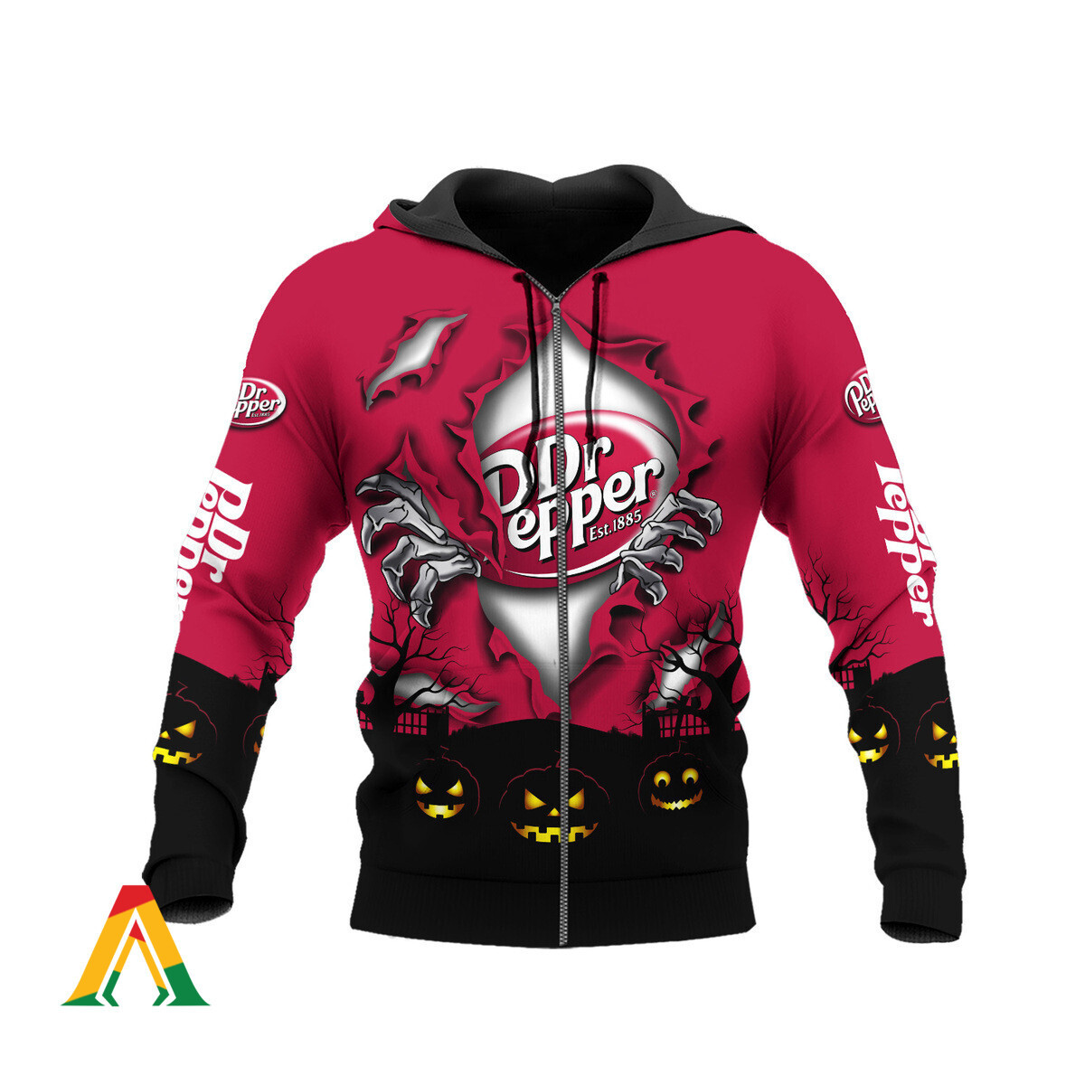 Buy Scary Night Halloween Dr Pepper Hoodie & Zip Hoodie - HomeFavo