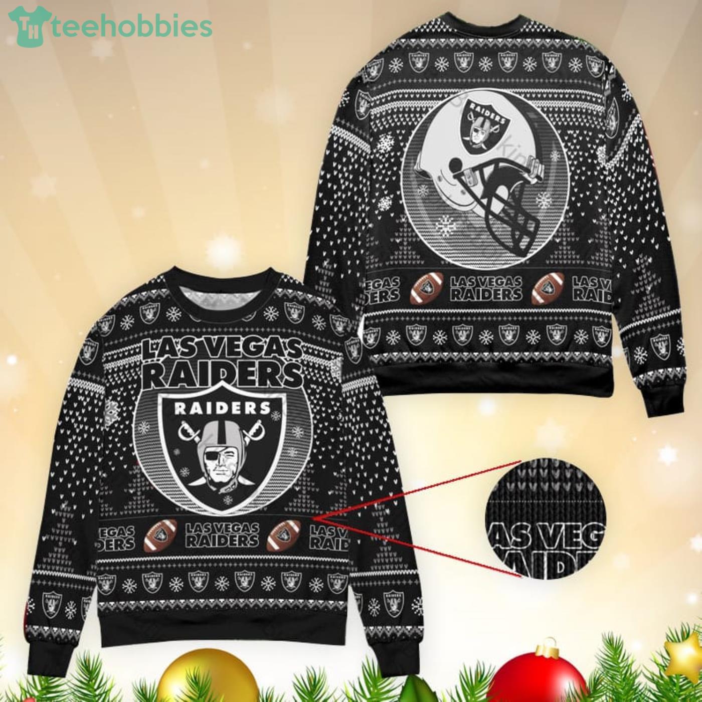 NFL Las Vegas Raiders Ugly 3D Ugly Christmas Sweater HFV010 - HomeFavo