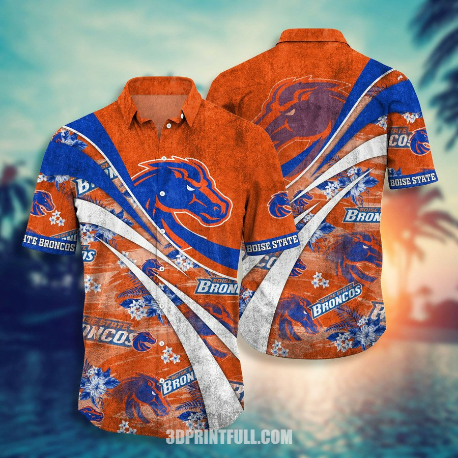 Beach Boise State Broncos 3D Hawaiian shirt Hot trending