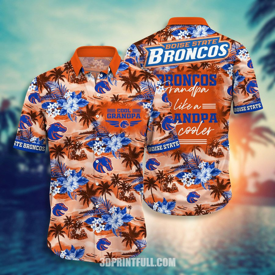 Beach Boise State Broncos 3D Hawaiian shirts Hot trending