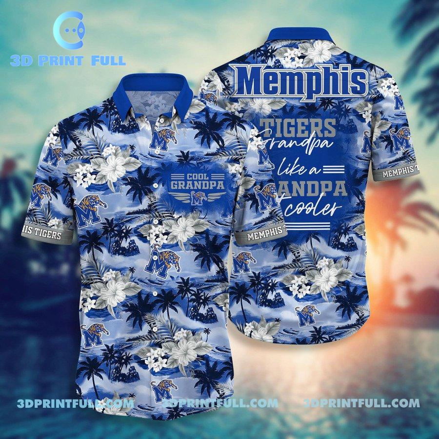 Beach Memphis Tigers Logos Hawaiian shirt men trending