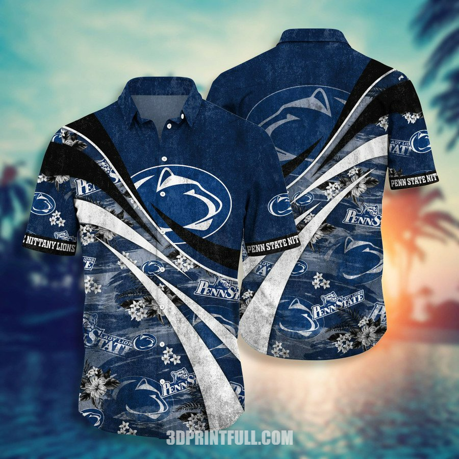 Beach Penn State Nittany Lions Tropical Hawaiian Shirt For men