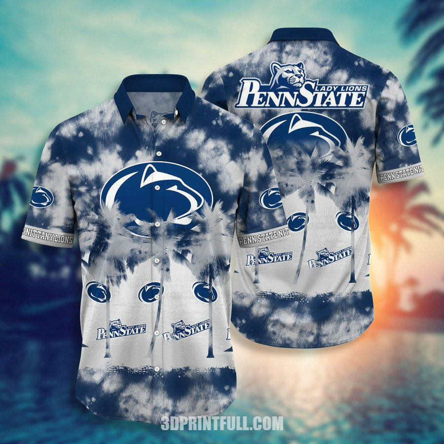 Beach Penn State Nittany Lions Tropical Hawaiian Shirt For mens