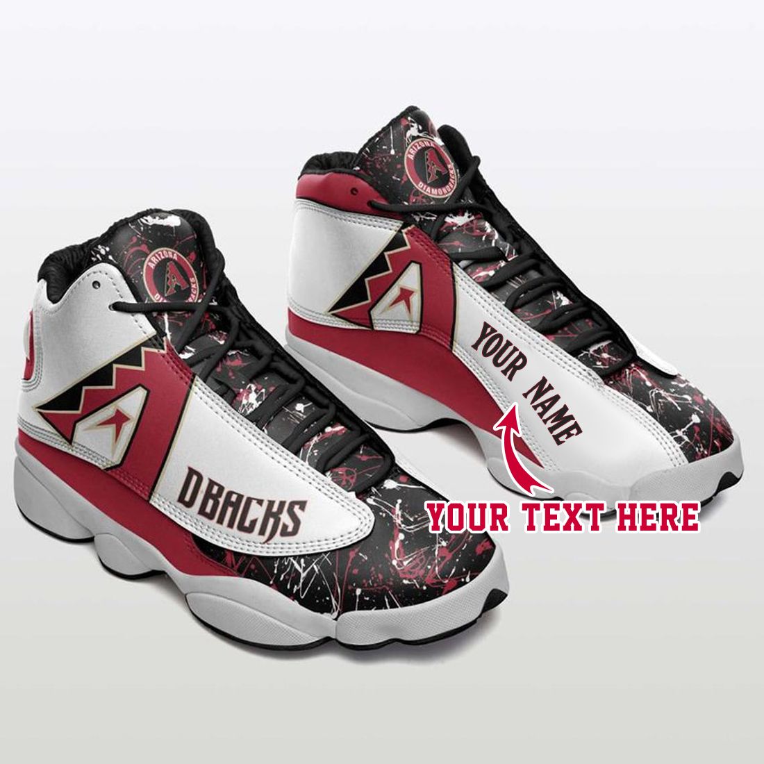 Buy Arizona Diamondbacks MLB Retro AJ-13 Sneakers Customized Shoes ...