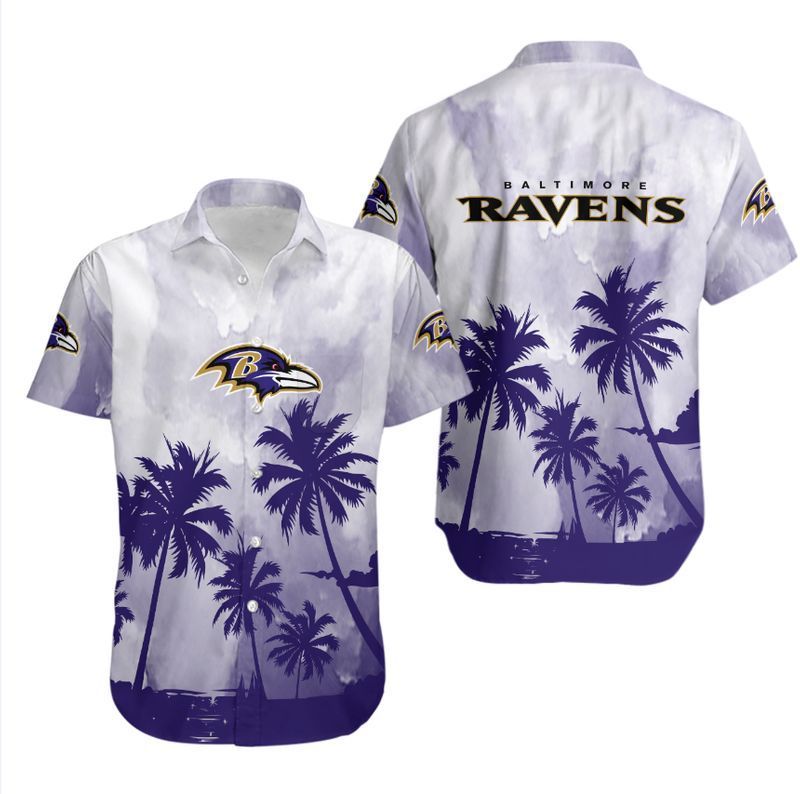 Buy Baltimore Ravens Coconut Trees NFL Gift For Fan Hawaiian Graphic Print