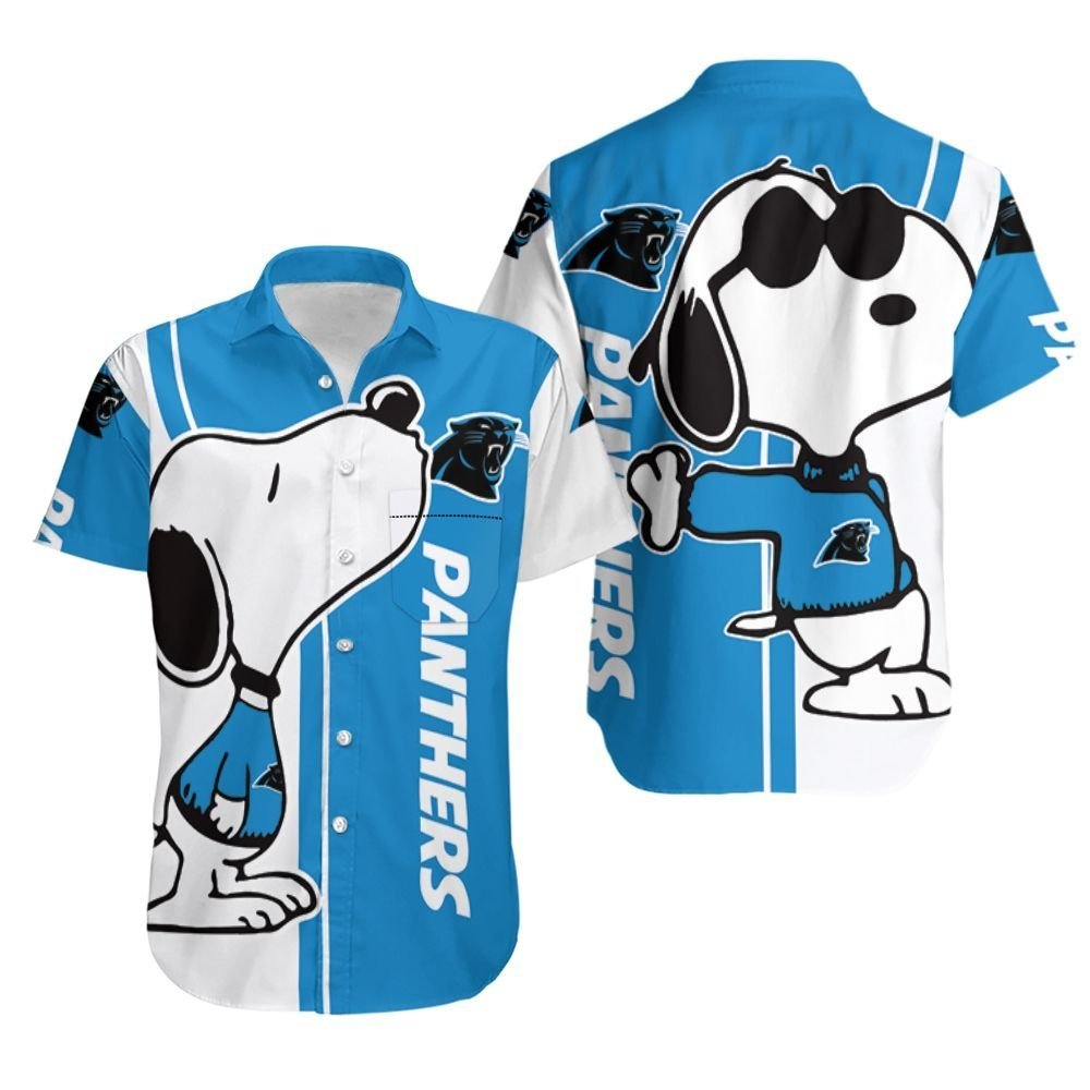 Buy Beach Shirt Carolina Panthers Snoopy Lover 3D Printed Hawaiian Shirt Combo Beach