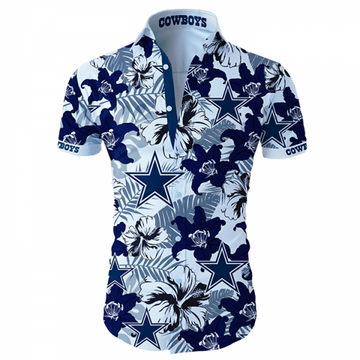 Buy Beach Shirt Dallas Cowboys Hawaiian Shirt Tropical Flower Short Sleeve Slim Fit Body