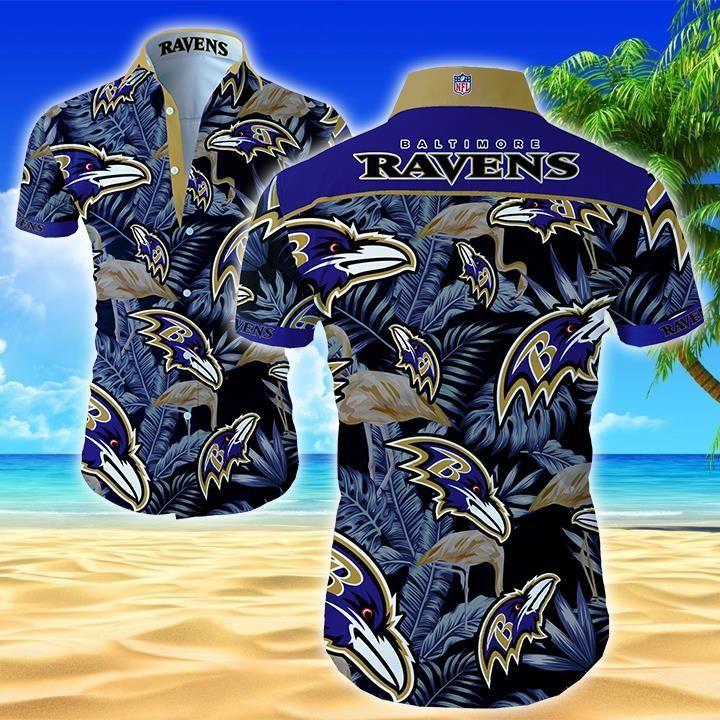 Buy Beach Shirt Nfl Baltimore Ravens Classic Premium Hawaiian Shirt