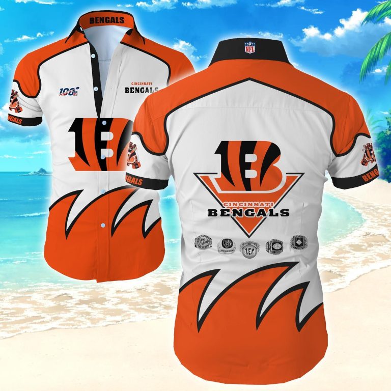 Buy Beach Shirt Nfl Cincinnati Bengals Hawaiian Shirt Tropical Shirt Mens