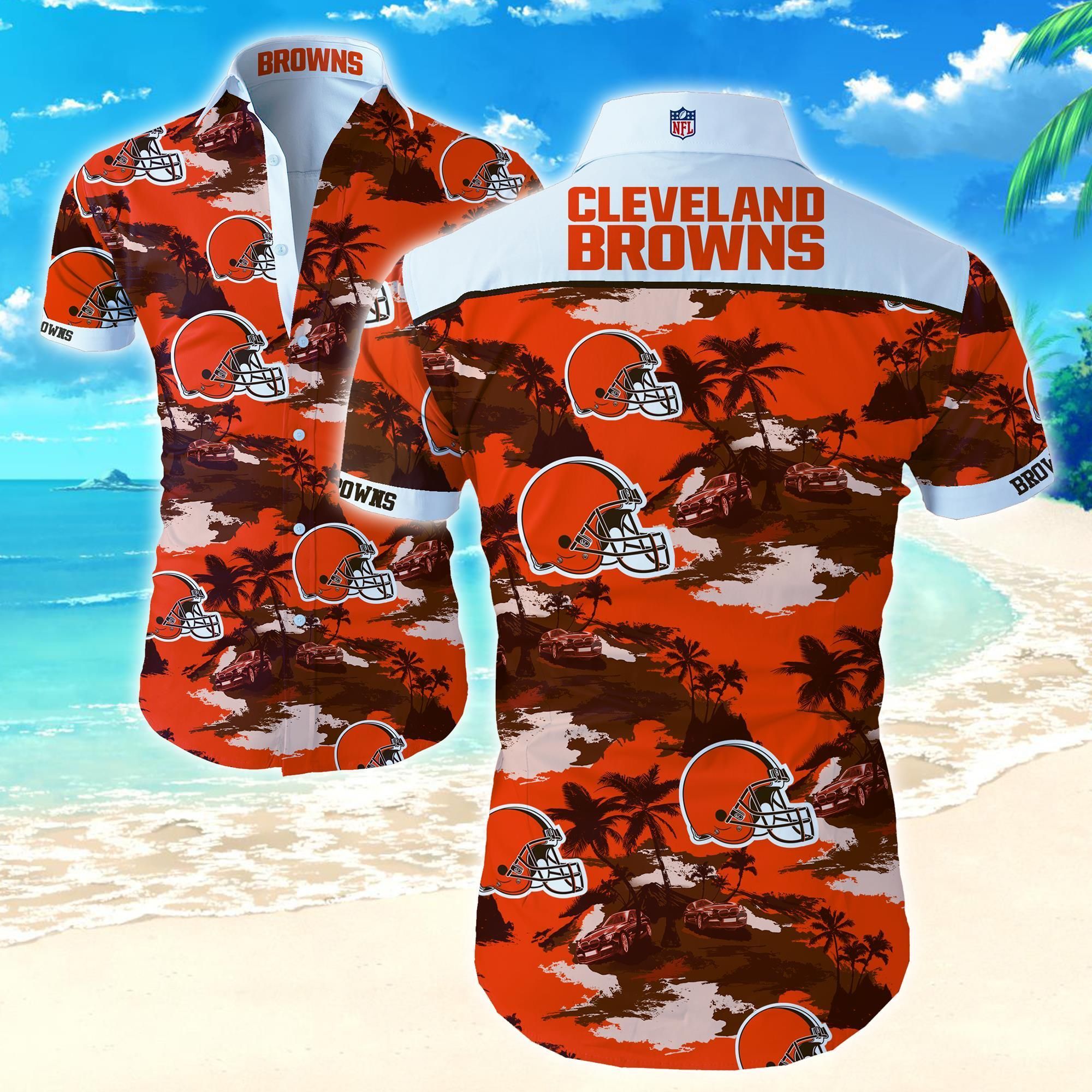 Buy Beach Shirt Nfl Cleveland Browns Hawaiian Shirt