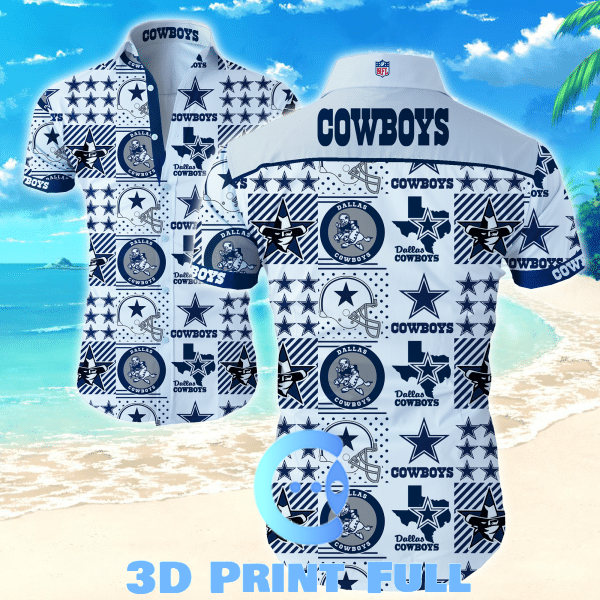 Buy Beach Shirt Nfl Dallas Cowboys Hawaiian Shirt Summer Button Up For Fans