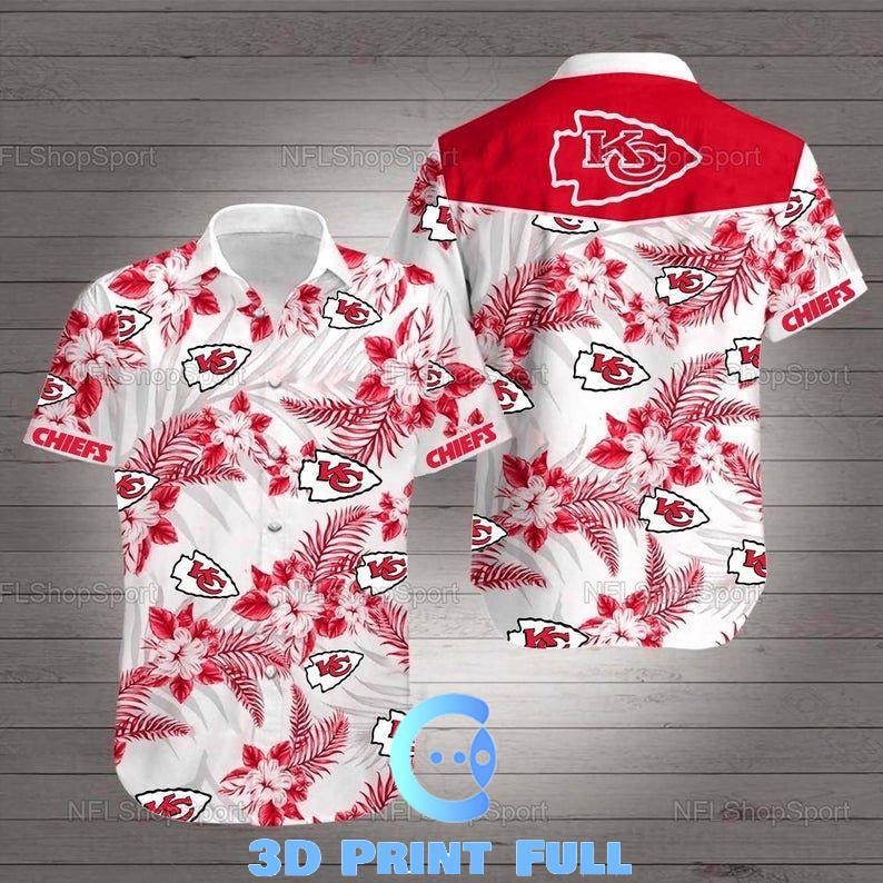 Buy Beach Shirt NFL Kansas City Chiefs Hawaiian Shirt Summer Beach For Fans