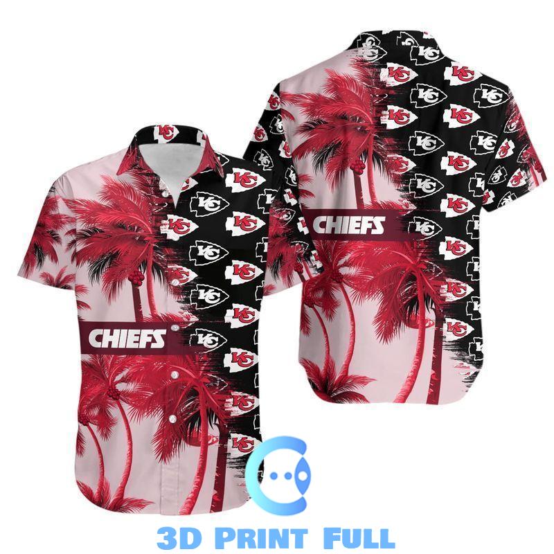 Buy Beach Shirt NFL Kansas City Chiefs Hawaiian Shirt TNT-00403-HWS