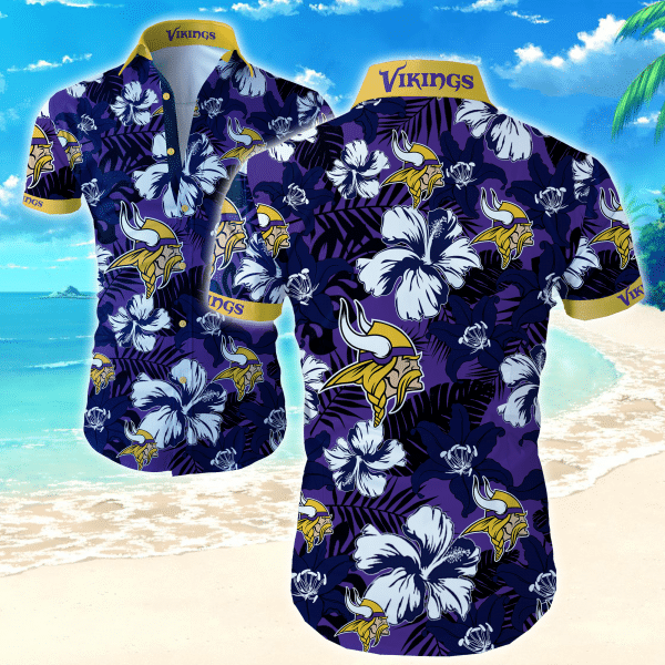 Buy Beach Shirt Nfl Minnesota Vikings Hawaiian Shirt